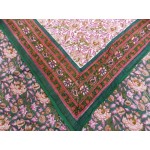 Double Bed Jaipuri Quilt / Razai Hand Block Printing Floral Design Size 90*108